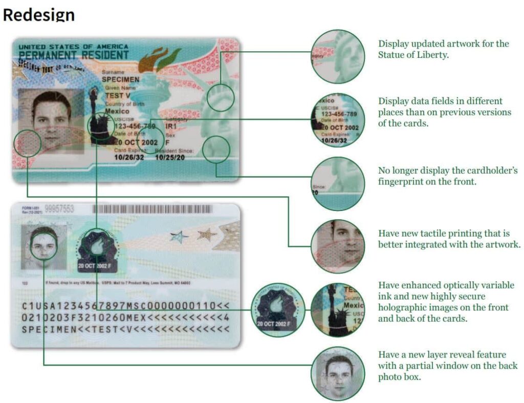 USCIS Anuncia Nuevos Diseños Para Mejorar La Seguridad De Tarjetas De ...